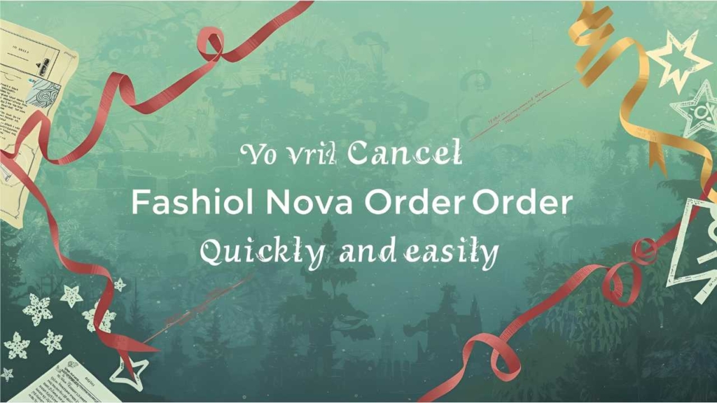 How to cancel fashion nova order