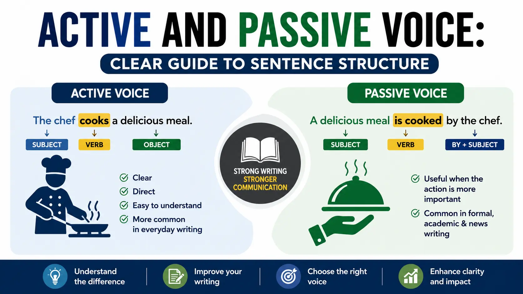 Active and Passive Voice Clear Guide to Sentence Structure Active and Passive Voice Clear Guide to Sentence Structure